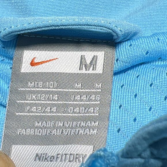 Vintage Nike Fit Dry Blue Track Full Zip Jacket Pockets Women’s Size: M - Picture 13 of 14